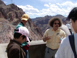 Jerry sharing his knowledge of the Hoover Dam